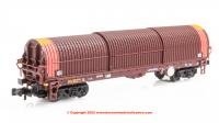 373-829 Graham Farish BYA Steel Coil Carrier (Ex-EWS) number 966149 - DB Cargo